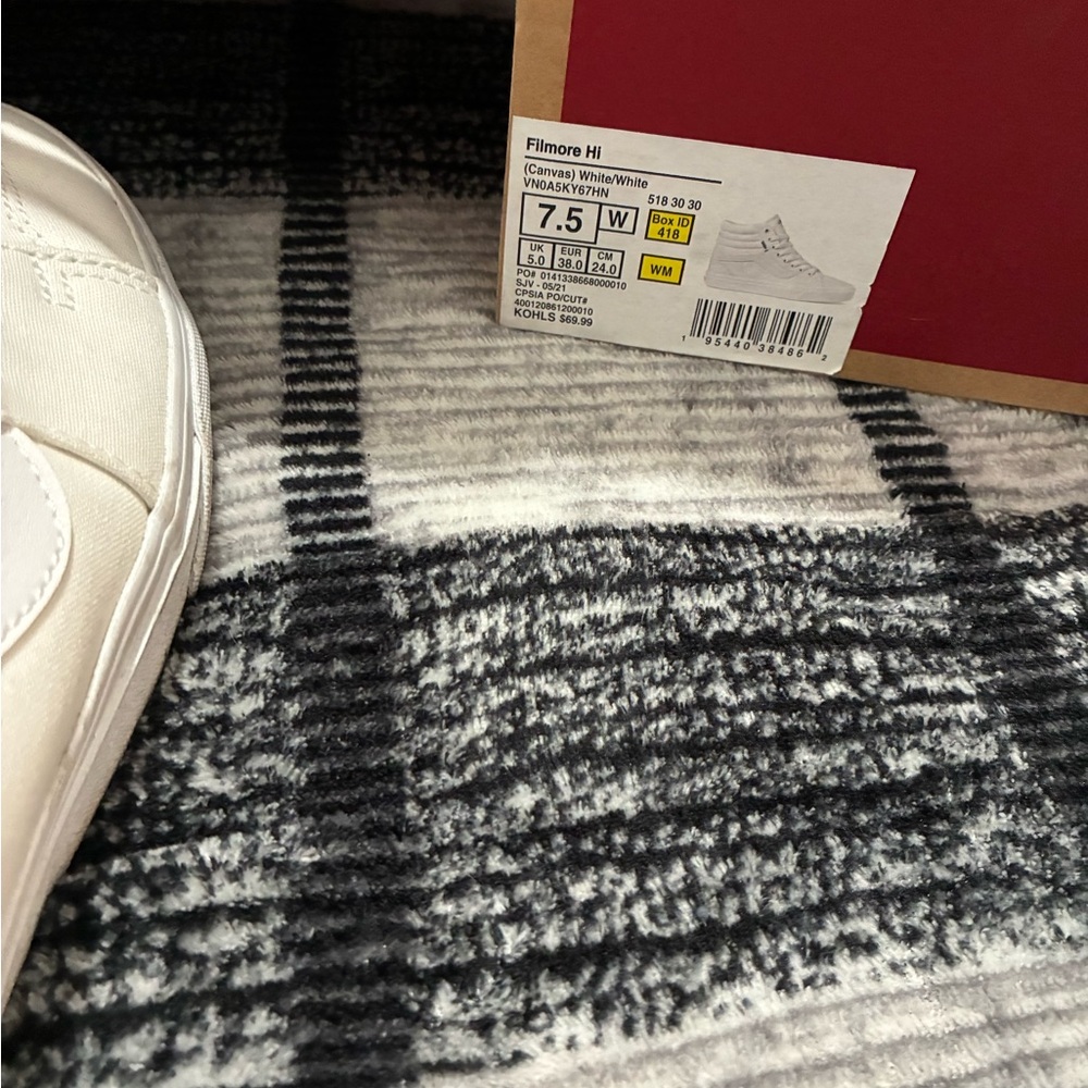 Vans White High-Tops - Picture 6 of 6